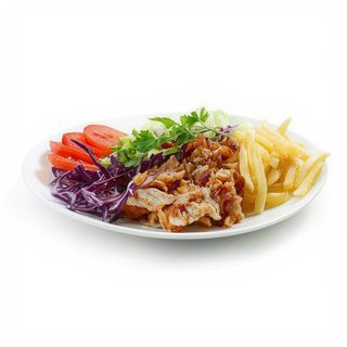 Plato kebab + bebida (330 ml.)