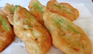 Fiori di zucca con alici