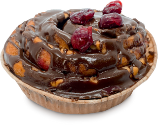 Cinnabon roll cu ciocolată și vișine