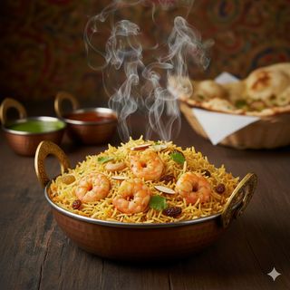 Gamberetti biryani