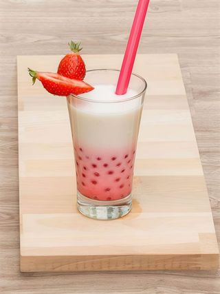 Milky Bubble tea fraise