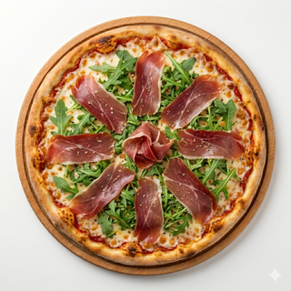 Pizza rúcula serrano (28 cm.)