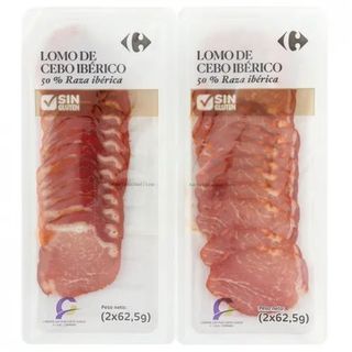 Lomo Iberico Cebo Carrefour 2x62,5 Gr.