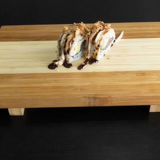 Uramaki crunchy salmón (8 pz.)