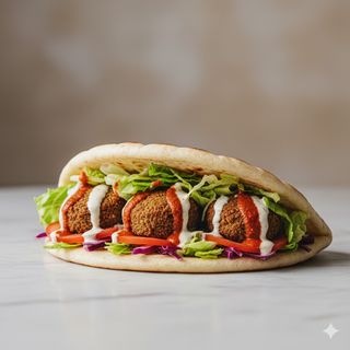 Piadina falafel