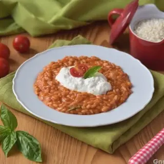 Risotto pomodoro e burrata
