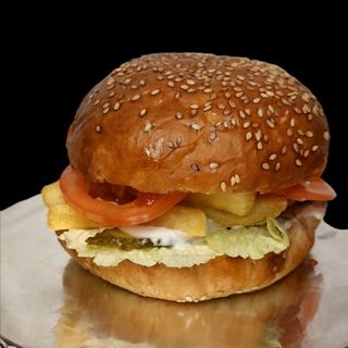 Бургер з картоплею-фрі