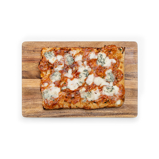 Pizza con salami y gorgonzola (20x30 cm.)