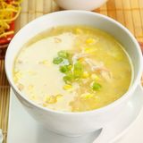 Sopa De Carne De Cangrejo Con Maíz