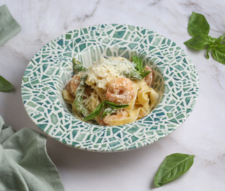 Ծովախեցգետնով պաստա