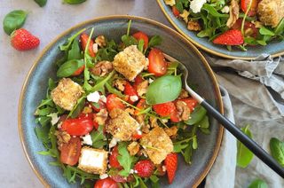Salade Mozza Panée Miel