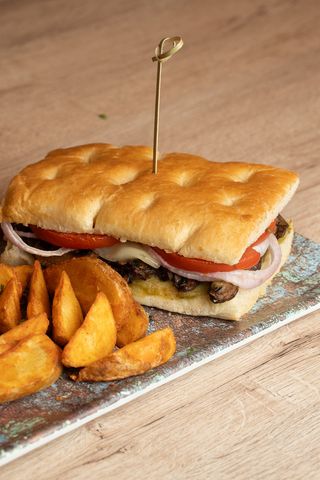 Portobello Con Patas Fritas