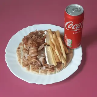 Menù pita kebab solo carne 