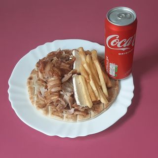 Menù pita kebab solo carne 