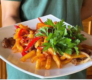 Фри с мясом