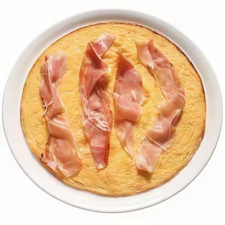 Farinata con prosciutto