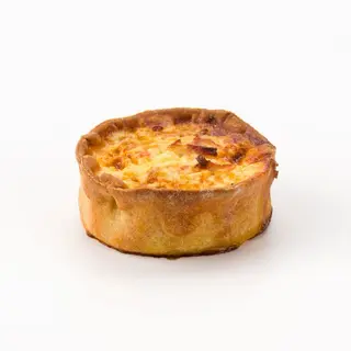 Quiche de bacón y queso
