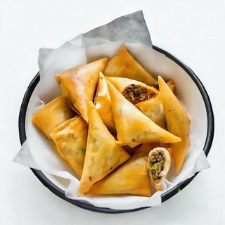 A Pair Of Beef Samosas