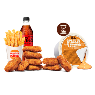 Molho Stacker XL 80g + King Nuggets x9 Menu