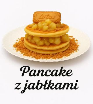 pancake z jabłkami