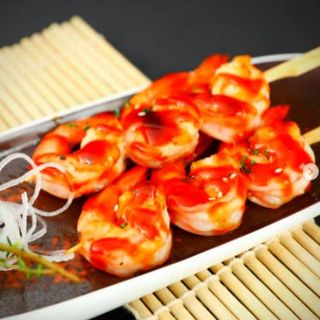 63. Brocheta de gambas (3 uds.)