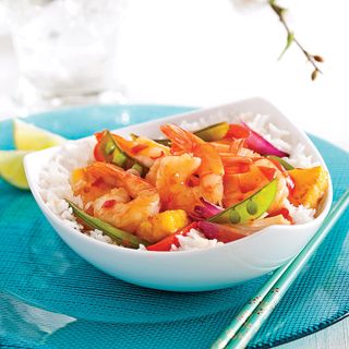 Wok Crevettes Calamar Aigre Doux