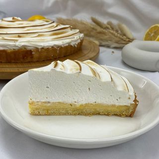 лимонный пирог с итальянской меренгой