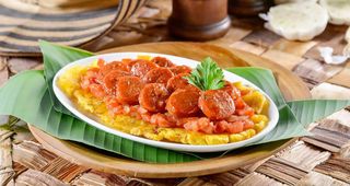 Patacones Con Chorizo