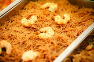 Fideos Tostados Con Langostinos