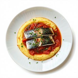 Saramura de macrou cu mamaliguta