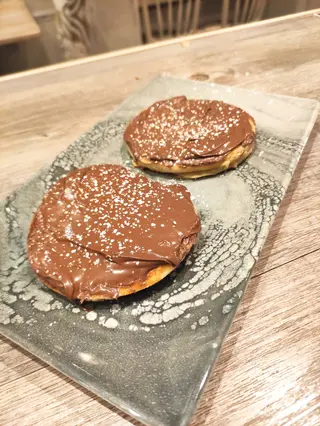 Tortitas chocolate fundido