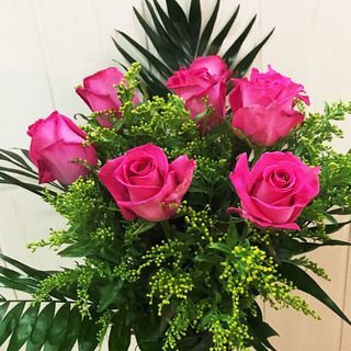 Ramo 6 Rosas Fucsia 