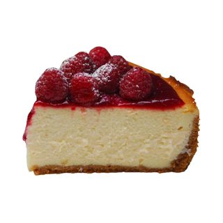 Tarta de queso y frambuesa (1 porción)