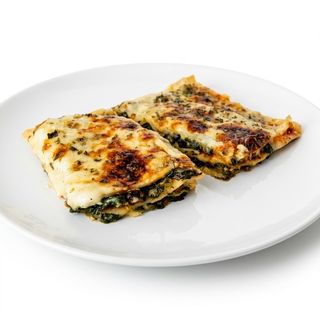 Lasaña De Espinacas Y Mortadela