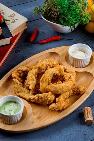 Куриные  стрипсы с соусом (12 шт.)