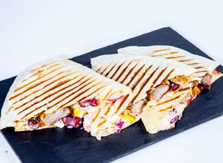 Beef entrecote quesadilla