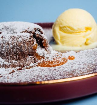 Tortino con cuore caldo al cioccolato 