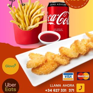 Nuggets + Patatas Y Bebida