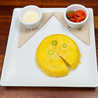 Tortilla De Patatas Y Huevos Camperos Con trufa