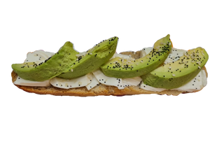 Tostada Premium De Aguacate, Queso Fresco, AOVE, Sésamo Y Amapola