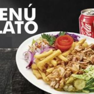 Menú plato kebab