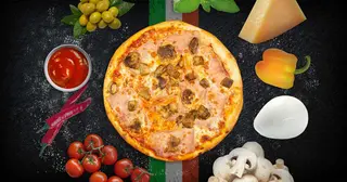 Pizza Prosciutto Funghi Bruni Ø30cm