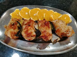 Espetada de Peru com Bacon