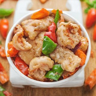 Prawn & Fish Fusion in White Chili