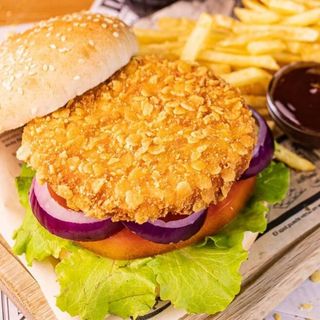 Hamburguesa pollo crujiente 200gr