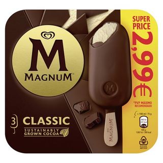 Bombón Helado Magnum Classic 3 Ud.