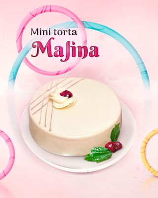 Mini torta malina