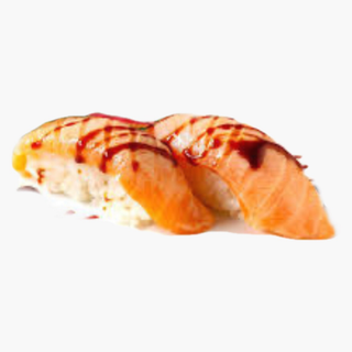Salmón flameado 2u
