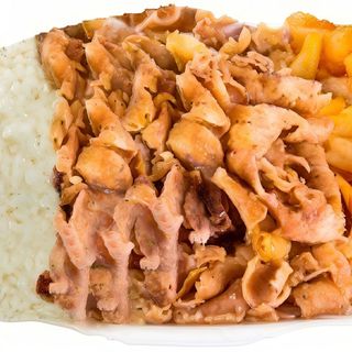 Plato Kebab con Arroz