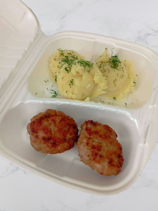 Kotlet mielony zestaw